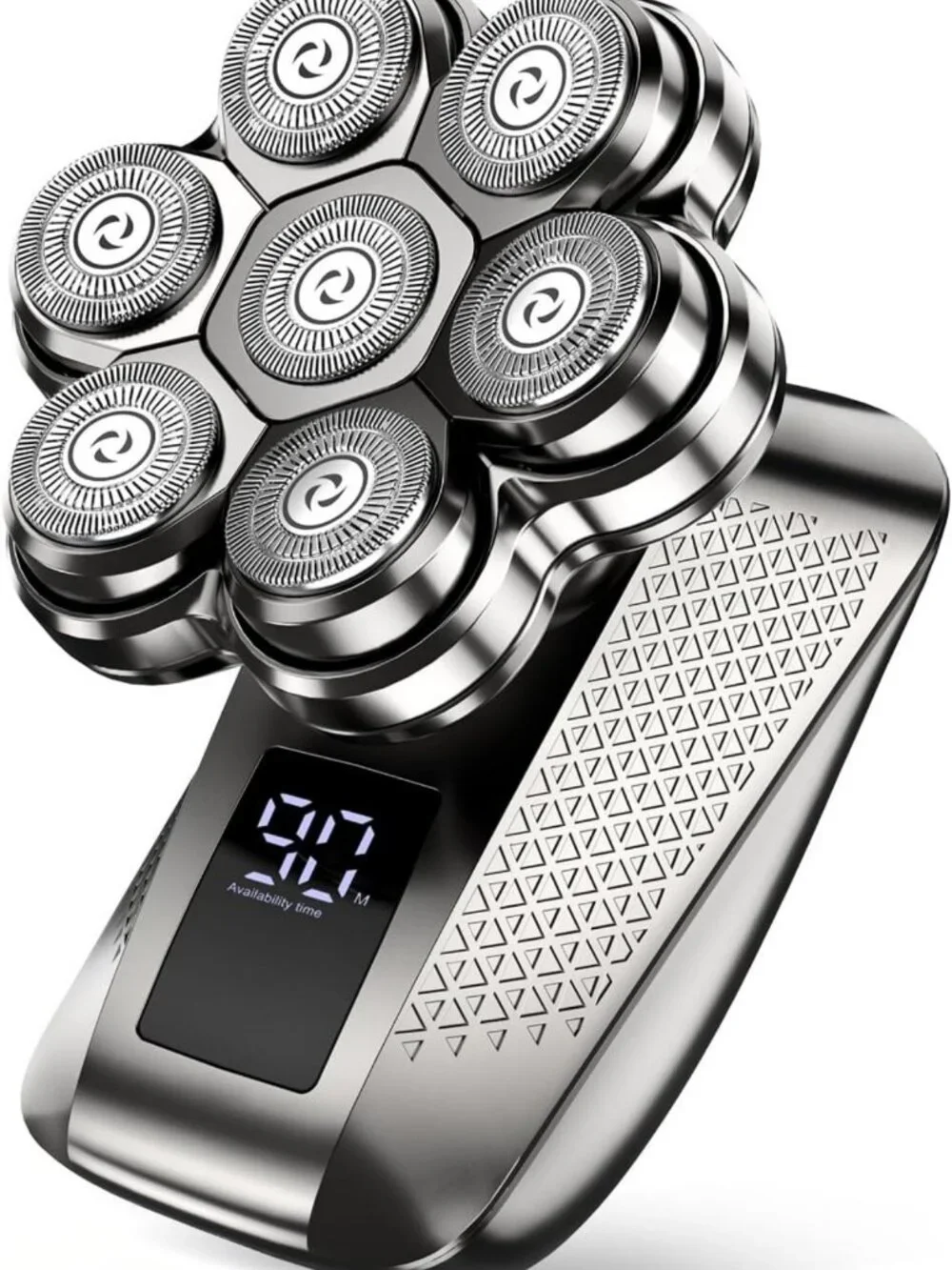 7D Floating Head Bald Shaver & 5-in-1 Grooming Kit, Waterproof, Travel-Ready